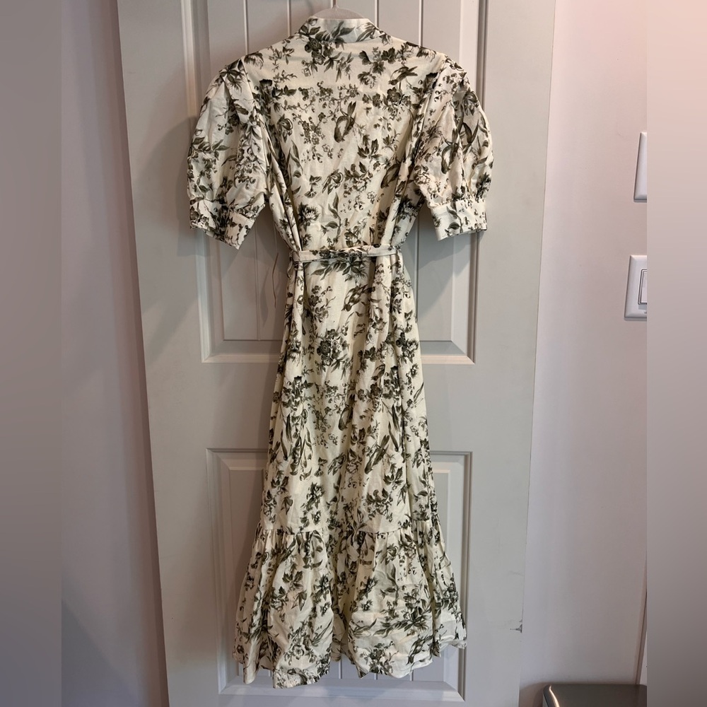 o.p.t. Floral Puff Sleeve Midi Dress - Picture 2 of 10
